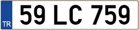 Trailer License Plate